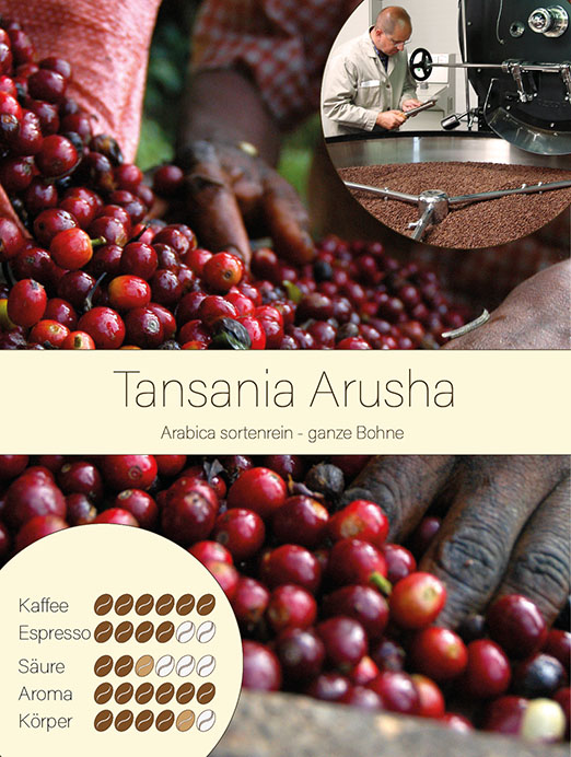 Tansania Arusha - Arabica sortenrein Tansania Arusha - Arabica sortenrein