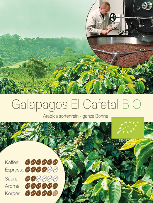 Ecuador Galapagos El Cafetal BIO - Arabica sortenrein