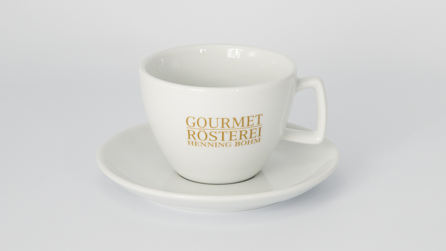 Café Crème Tasse mit Untertasse Café Crème Tasse mit Untertasse