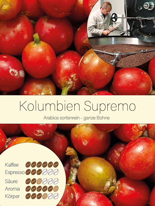 Kolumbien Supremo - Arabica sortenrein